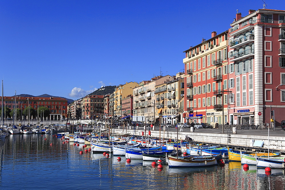 Port Lympia, Harbor, Nice, Alpes Maritimes, Cote d'Azur, Provence, French Riviera, France, Europe