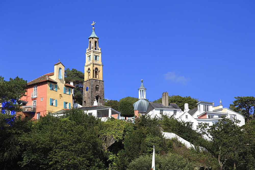 Portmeirion Village, Gwynedd, North Wales, Wales, United Kingdom, Europe