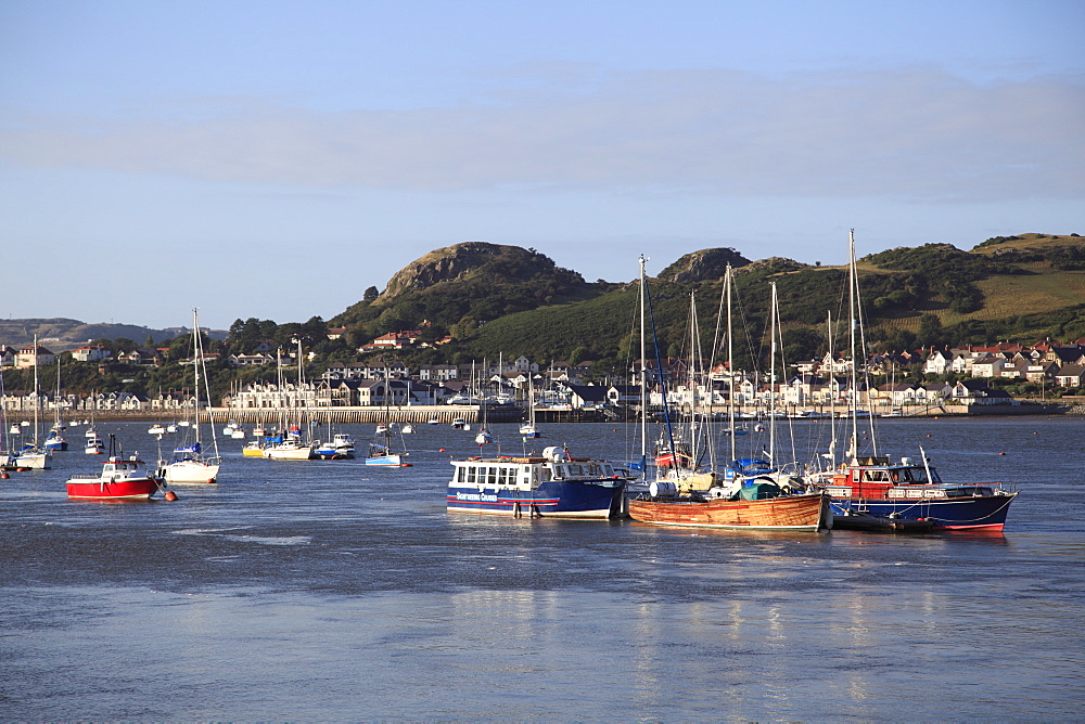 Conwy Bay, River Estuary, Harbor, Conwy, North Wales, Wales, United Kingdom, Europe