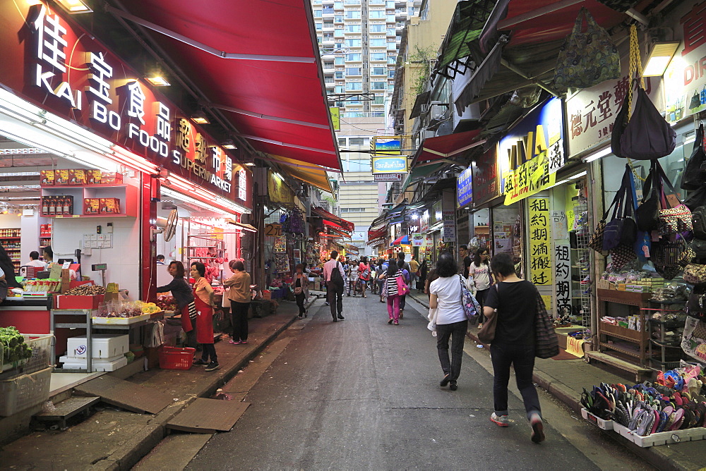 Market, Wan Chai, Hong Kong Island, Hong Kong, China, Asia