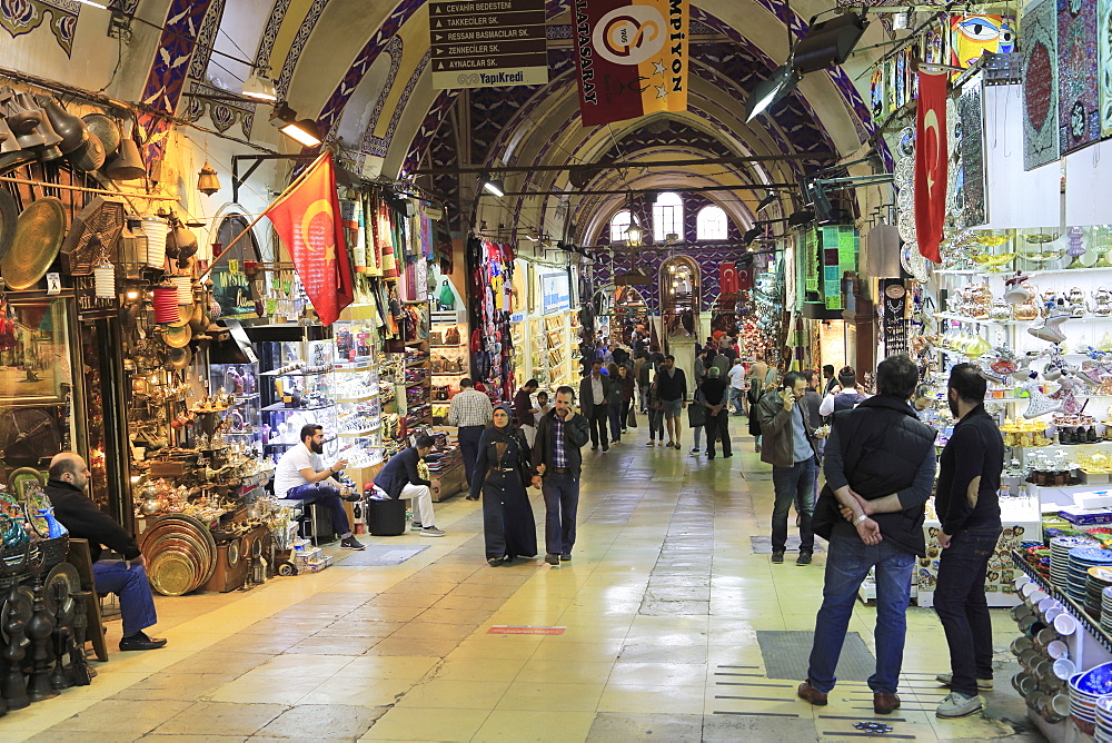 Grand Bazaar (Kapali Carsi), Market, Old City, Istanbul, Turkey, Europe