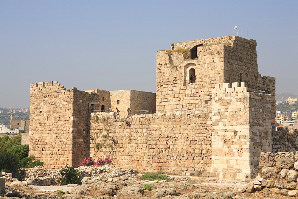 Crusader Castle, Ancient ruins, Byblos, UNESCO World Heritage Site, Jbail, Lebanon, Middle East