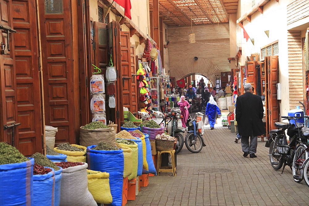 Spice Market, Souk, Mellah (Old Jewish Quarter), Marrakesh (Marrakech), Morocco, North Africa, Africa