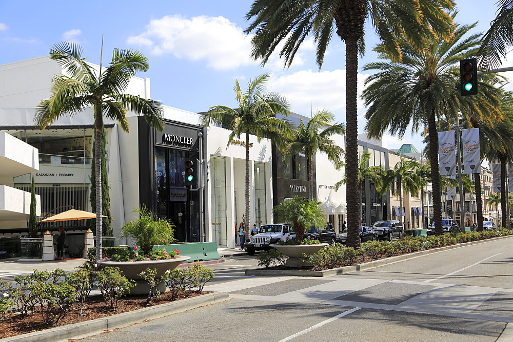 Rodeo Drive, Beverly Hills, Los Angeles, California, United States of America, North America