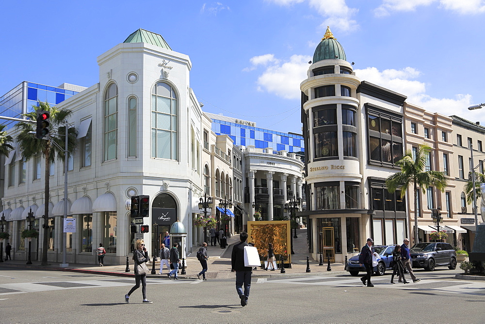 Rodeo Drive, Beverly Hills, Los Angeles, California, United States of America, North America