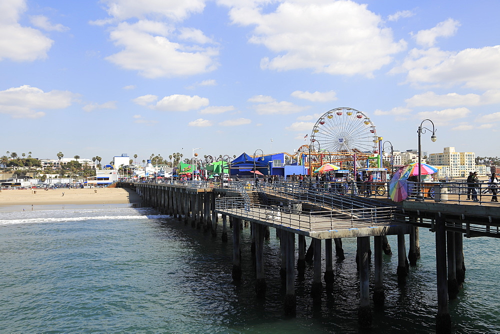 Santa Monica Pier, Pacific Park, Beach, Santa Monica, Los Angeles, California, United States of America, North America