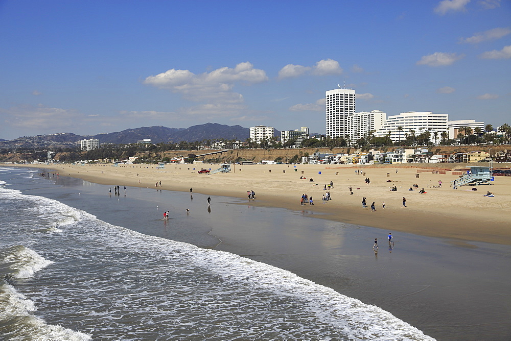 Beach, Santa Monica, Pacific Ocean, Los Angeles, California, United States of America, North America