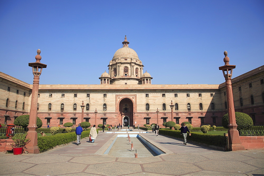 Secretariat North Block, offices for government ministers, New Delhi, India, Asia
