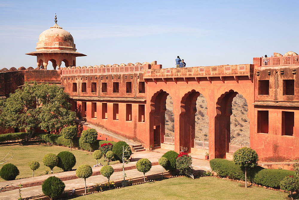 Mughal Gardens, Jaigarh Fort, Victory Fort, Jaipur, Rajasthan, India , Asia