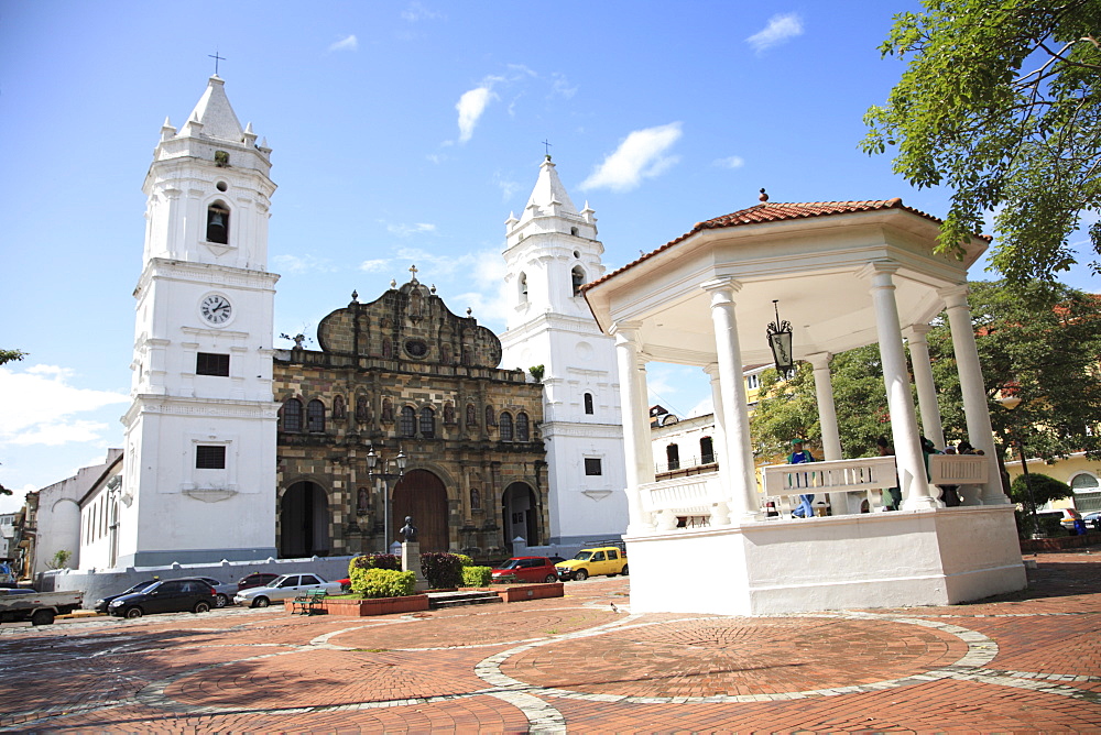 Catedral de Nuestra Senora de la Asuncion, Casco Antiguo, (Casco Viejo), San Felipe District, Old City, UNESCO World Heritage Site, Panama City, Panama, Central America