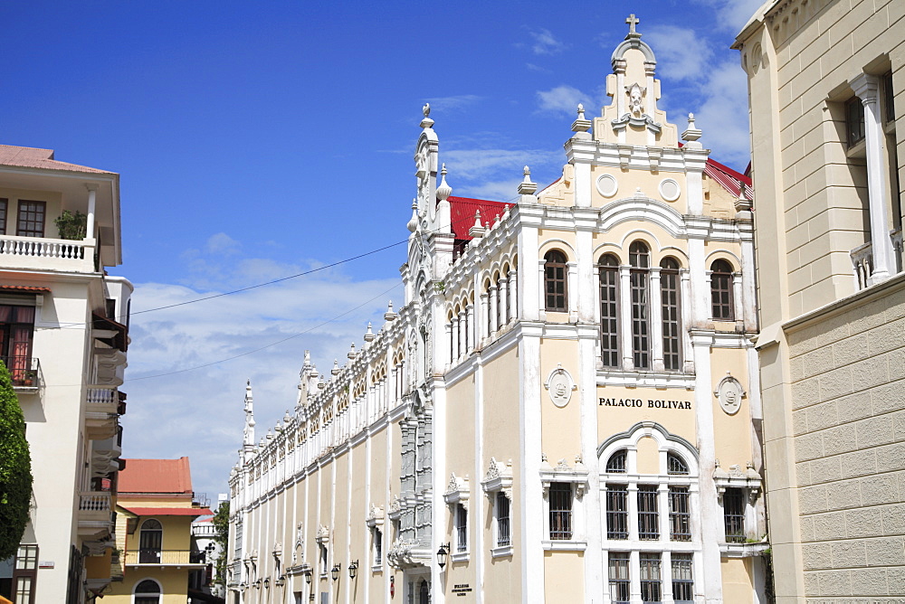 Palicio Bolivar, Casco Antiguo, (Casco Viejo), Old City, San Felipe District, UNESCO World Heritage Site, Panama City, Panama, Central America