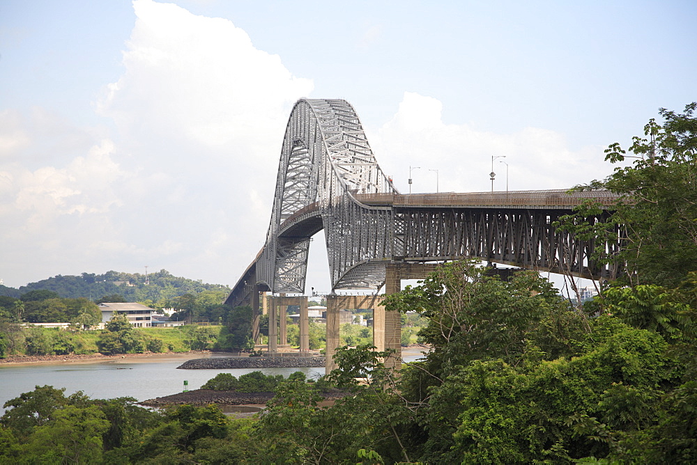 Bridge of the Americas, Panama Canal, Balboa, Panama, Central America