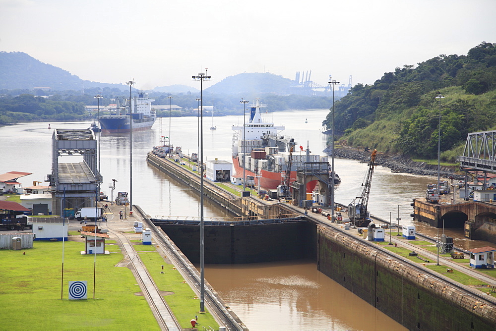 Miraflores Locks, Panama Canal, Panama, Central America