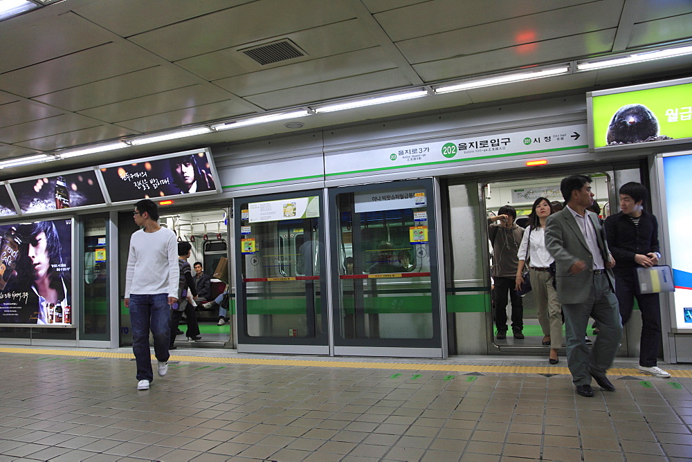 Underground Metro Station, Seoul, South Korea, Asia