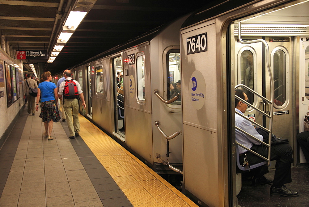 Subway, Manhattan, New York City, United States of America, North America