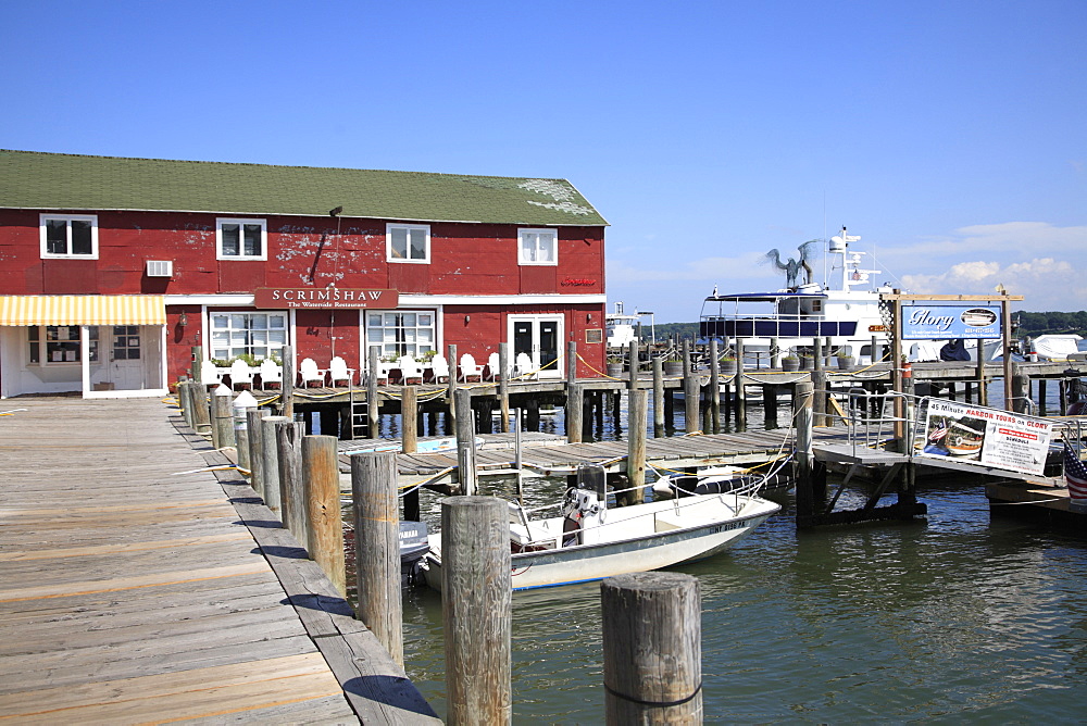 Harbor, Shelter Island Sound, Greenport, Long Island, North Fork, New York, United States of America, North America