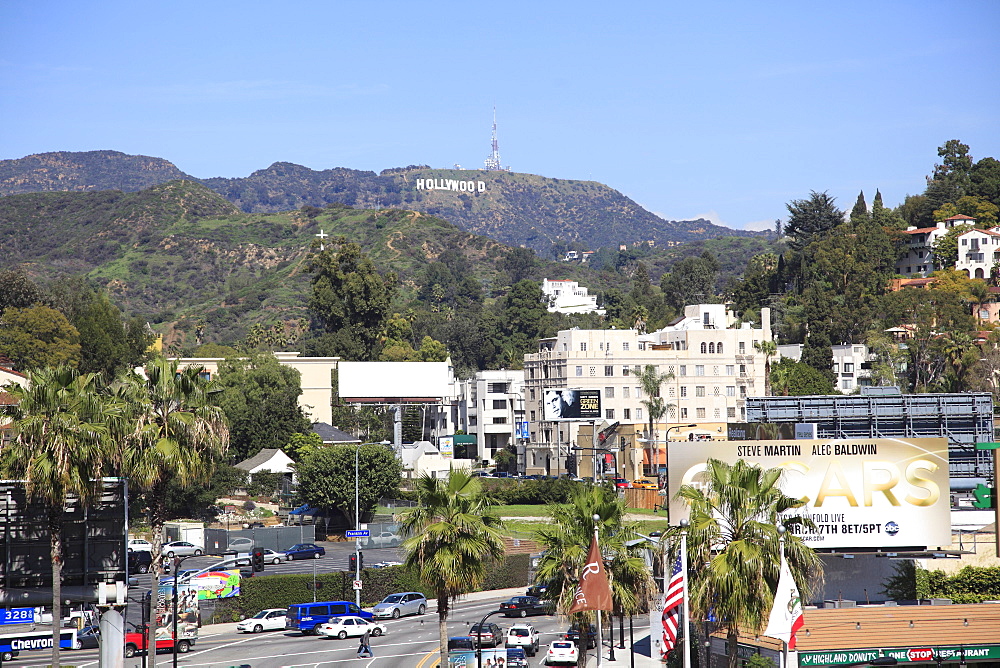 Oscars Billboard, Hollywood Sign, Hollywood, Los Angeles, California, United States of America, North America