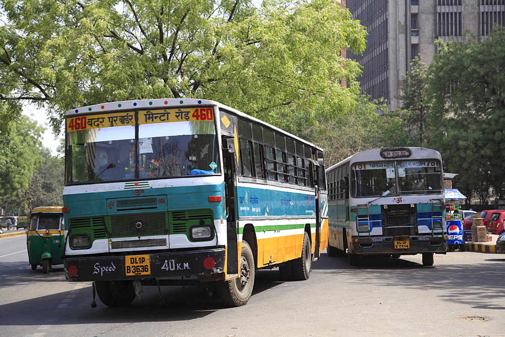 Buses, New Delhi, India, Asia