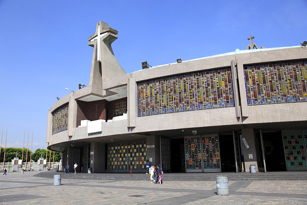 Our Lady of Guadalupe, modern or new Basilica, the most visited Catholic shrine in the Americas, Mexico City, Mexico, North America