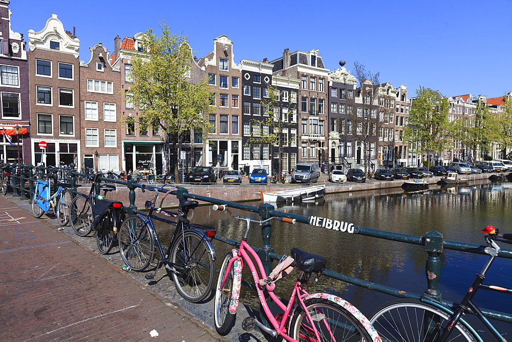 Singel Canal, Amsterdam, Netherlands, Europe