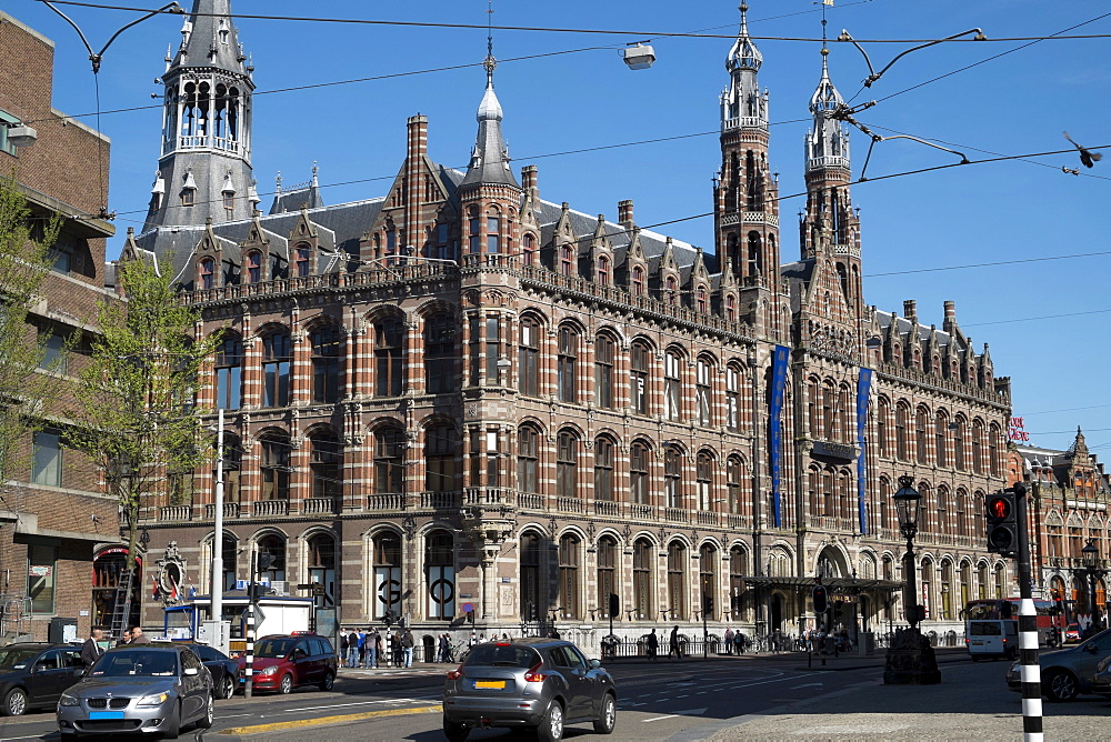 Magna Plaza, a former post office building built in the 19th century, now a shopping centre, Amsterdam, Netherlands, Europe