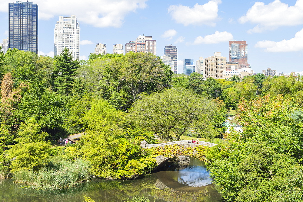 The Pond, Central Park, Manhattan, New York City, New York, United States of America, North America