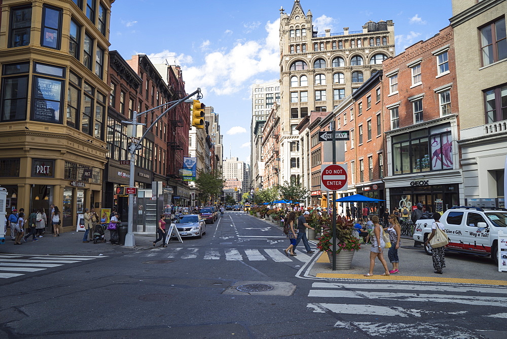 Street scene in Chelsea, Manhattan, New York City, New York, United States of America, North America