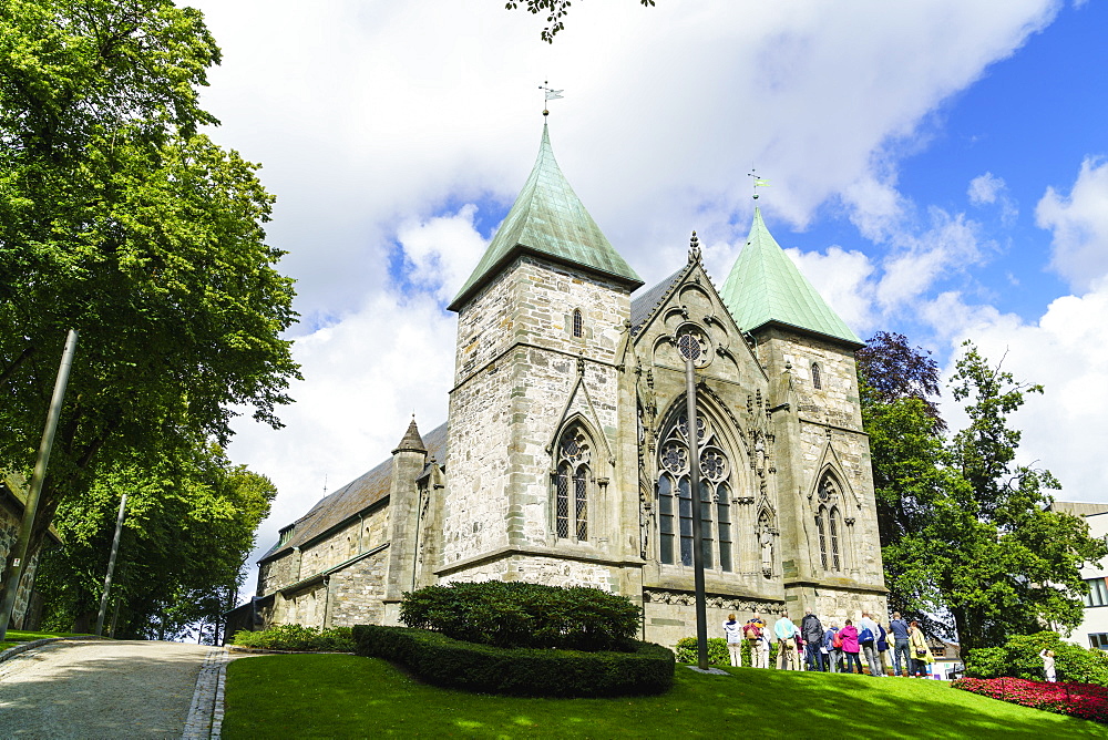 Stavanger Cathedral, Norway's oldest cathedral dating from 1125, Stavanger, Norway, Scandinavia, Europe