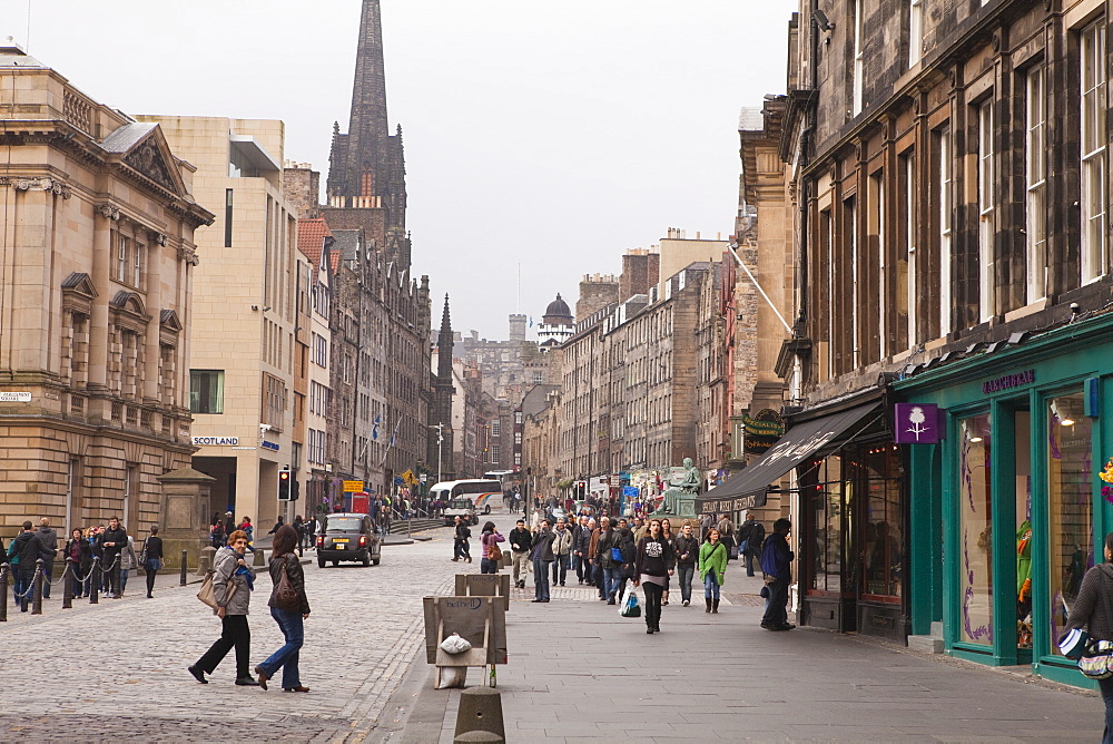 Royal Mile, Old Town, Edinburgh, Lothian, Scotland, United Kingdom, Europe