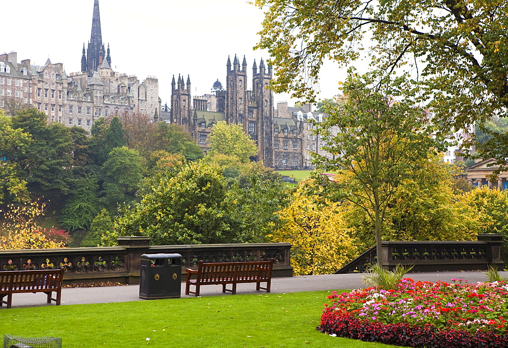 Princes Street Gardens, Edinburgh, Lothian, Scotland, United Kingdom, Europe