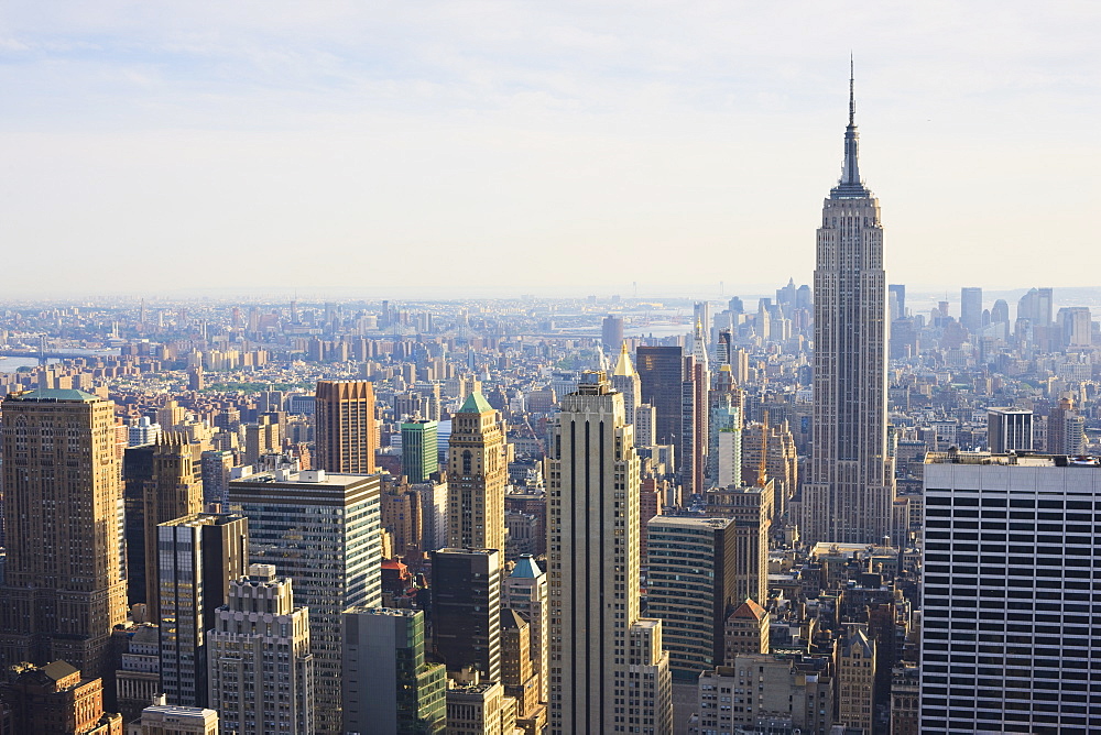 Empire State Building and Manhattan cityscape, New York City, New York, United States of America, North America