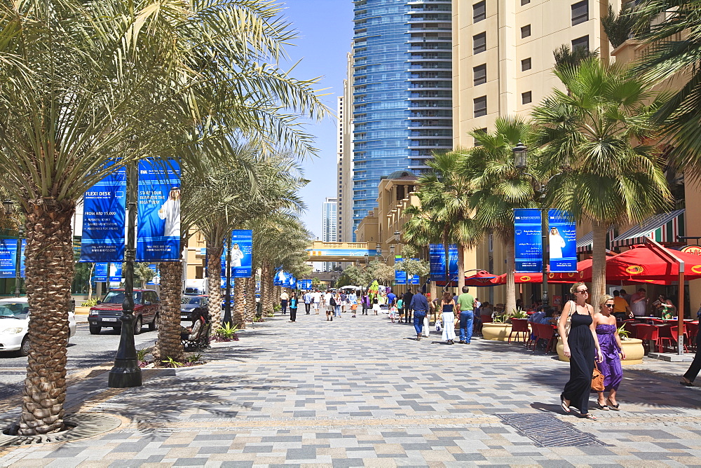 The Walk at Jumeirah Beach Residence, Dubai Marina, Dubai, United Arab Emirates, Middle East