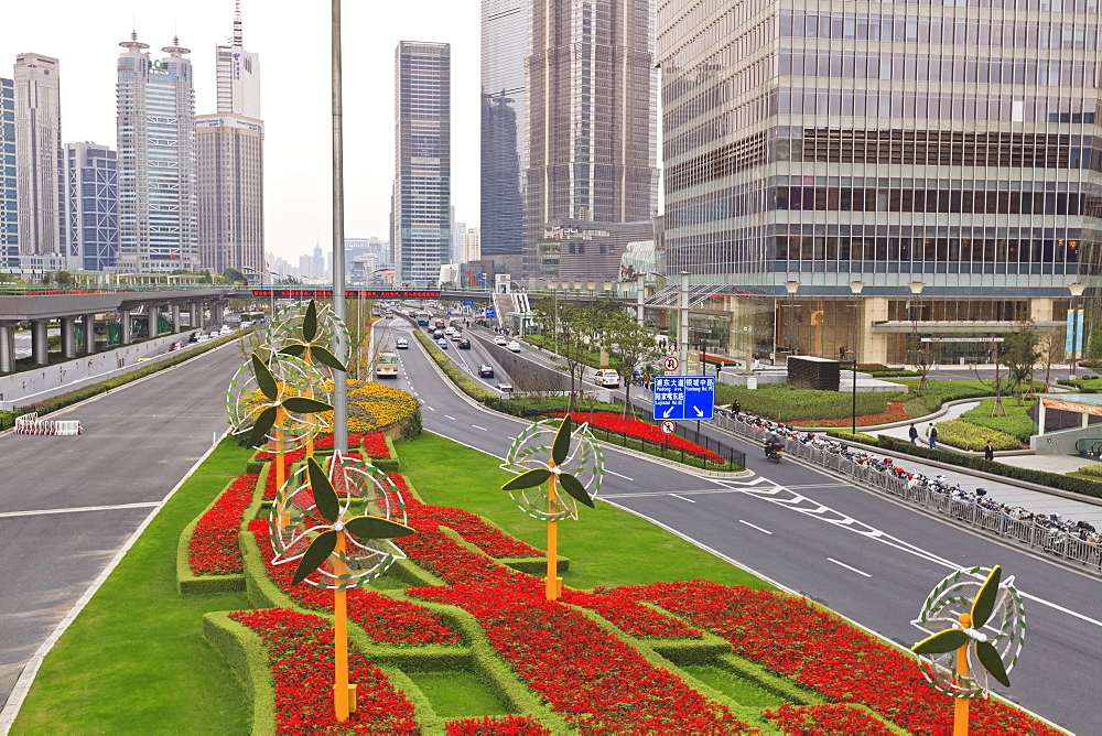 New Century Boulevard, Pudong, Shanghai, China, Asia