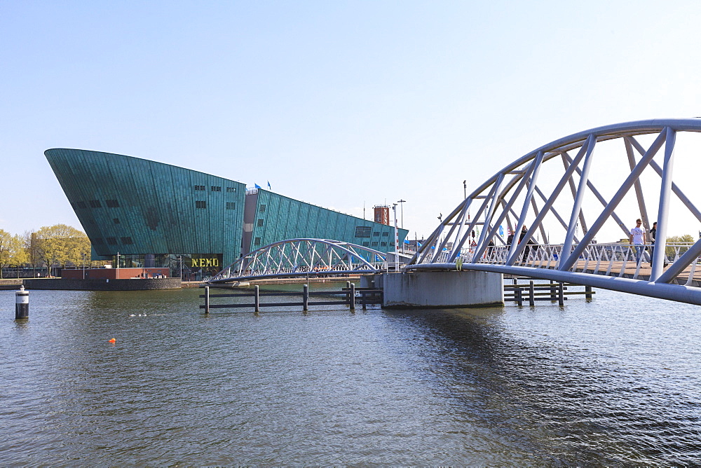 NEMO science and technology museum, architect Renzo Piano, Eastern Docks, Amsterdam, Netherlands, Europe 