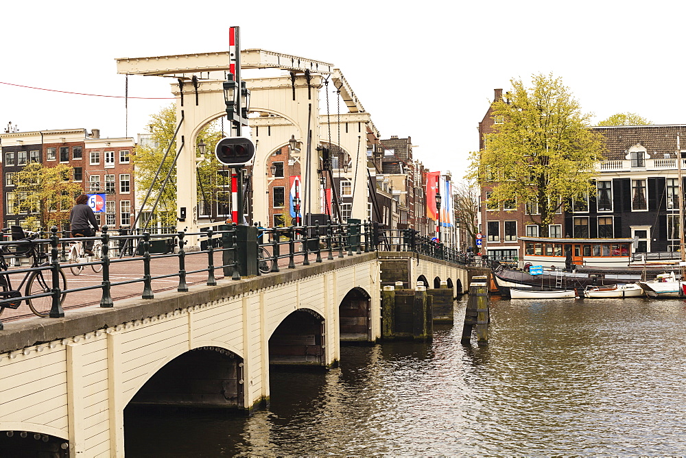 Magere Brug (the Skinny Bridge), Amsterdam, Netherlands, Europe