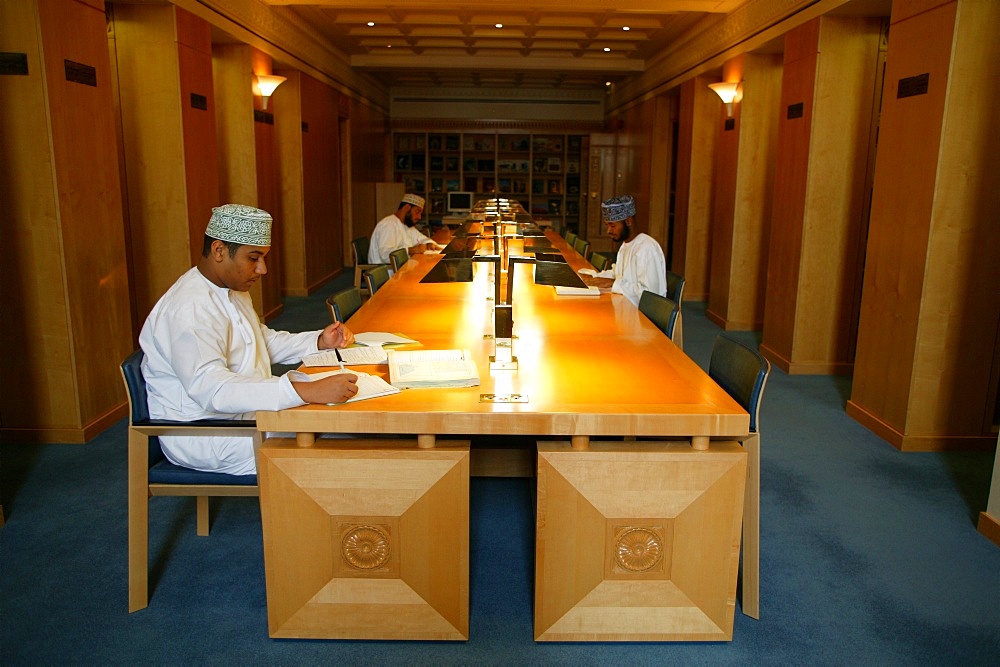 The Library, Sultan Qaboos Grand Mosque, Muscat, Oman, Middle East