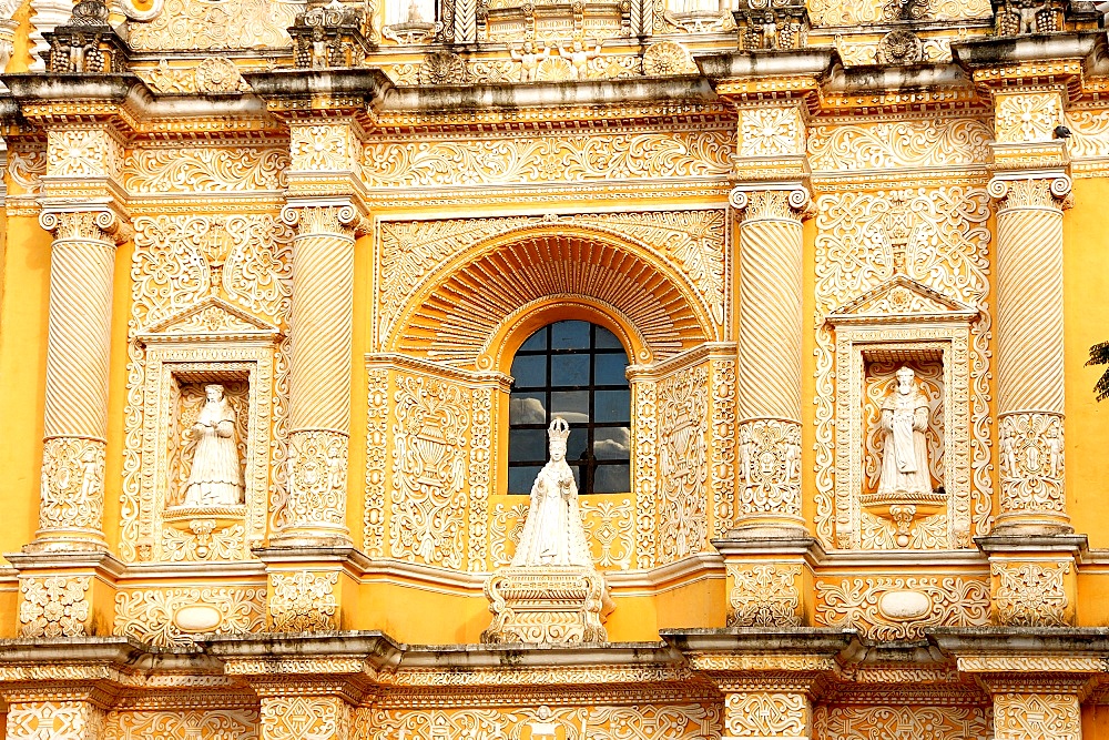 Detail of La Merced church, Antigua, UNESCO World Heritage Site, Guatemala, Central America