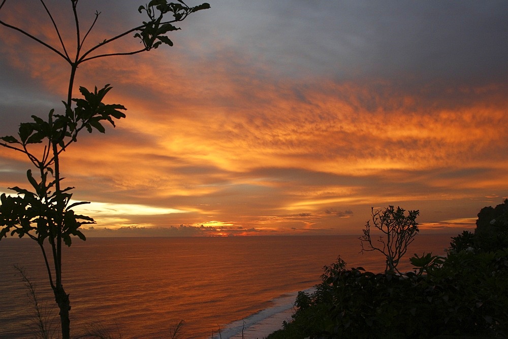 Sunset in Bali, Bali, Indonesia, Southeast Asia, Asia