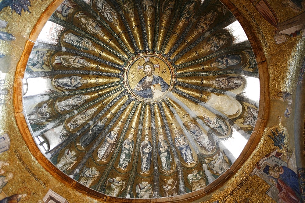 Mosaic depicting Jesus and his ancestors, from Adam to Jacob, in Kariye Camii (Holy Saviour in Chora church), Istanbul, Turkey, Europe