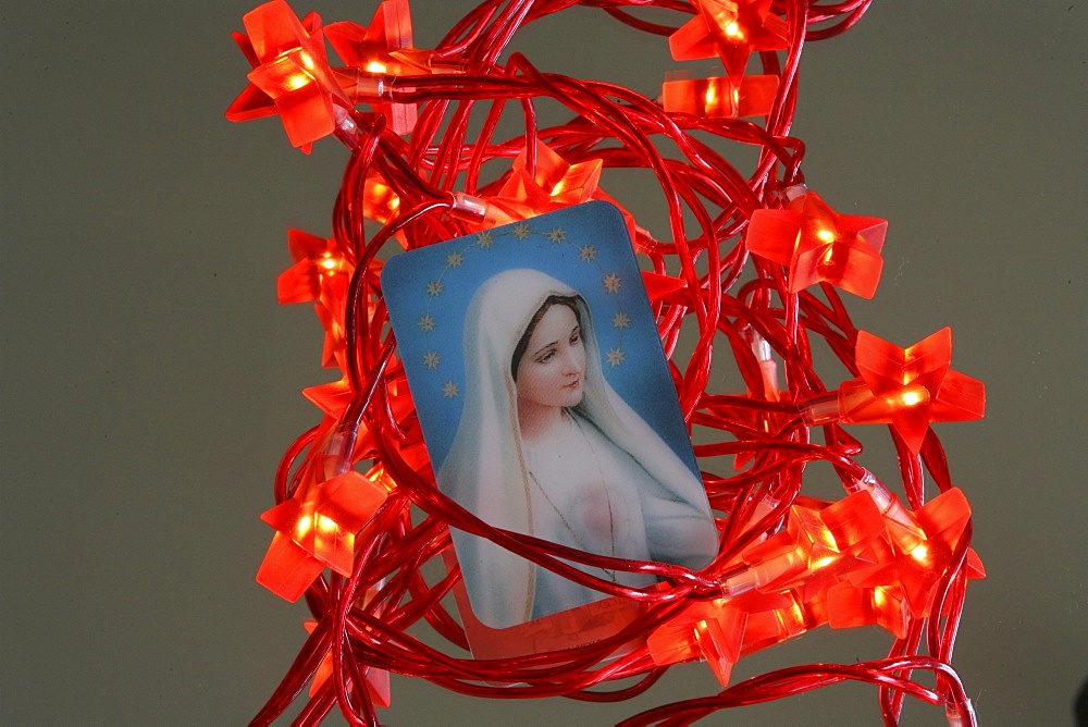 Picture of the Virgin Mary, Marrakesh, Morocco, North Africa, Africa