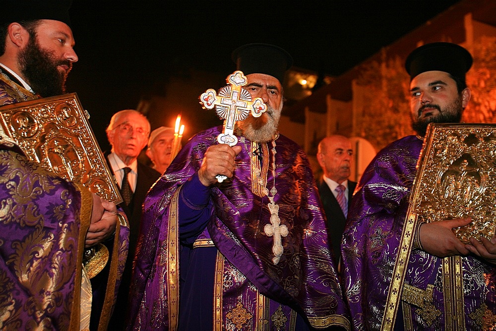 Greek Orthodox procession on Good Friday, Thessaloniki, Macedonia, Greece, Europe