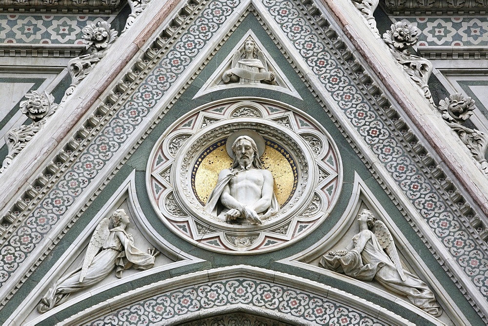 Detail of the Cathedral of Santa Maria del Fiore, Florence, UNESCO World Heritage Site, Tuscany, Italy, Europe