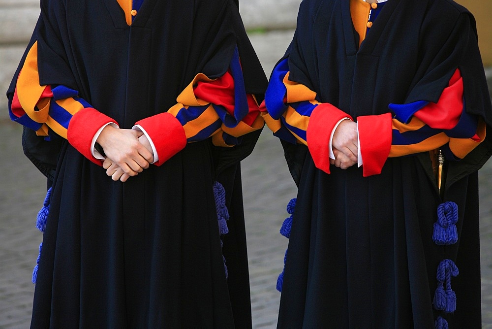 Swiss Guards, Vatican, Rome, Lazio, Italy, Europe