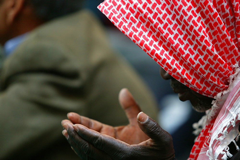 Prayers at the Lyon Great Mosque, Lyon, Rhone, France, Europe