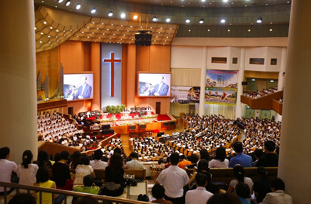 Yoido Full Gospel Church, the largest mega church in the world, South Korea, Asia