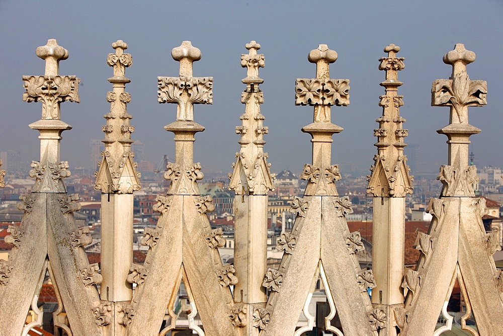 Detail of Duomo, Milan, Lombardy, Italy, Europe