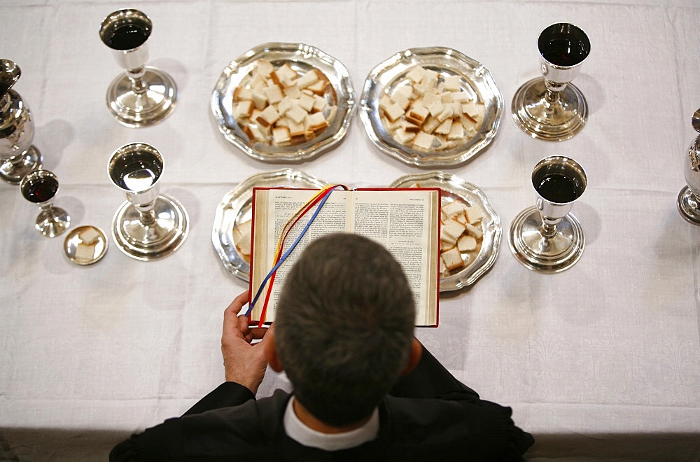 Protestant Eucharist, Paris, Ile de France, France, Europe