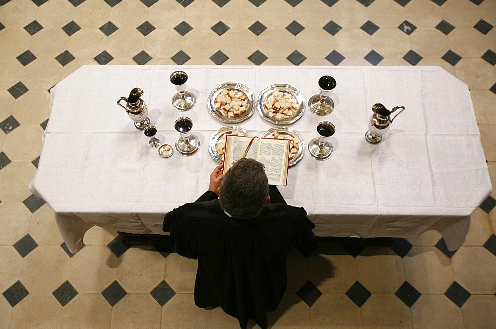 Protestant Eucharist, Paris, Ile de France, France, Europe