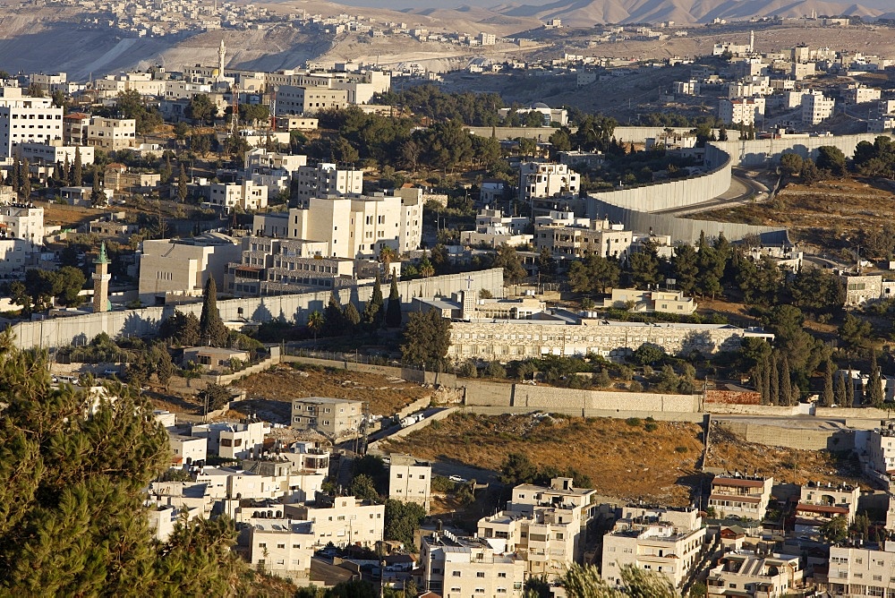 Security wall in Abu Dis (East Jerusalem), Jerusalem, Israel, Middle East