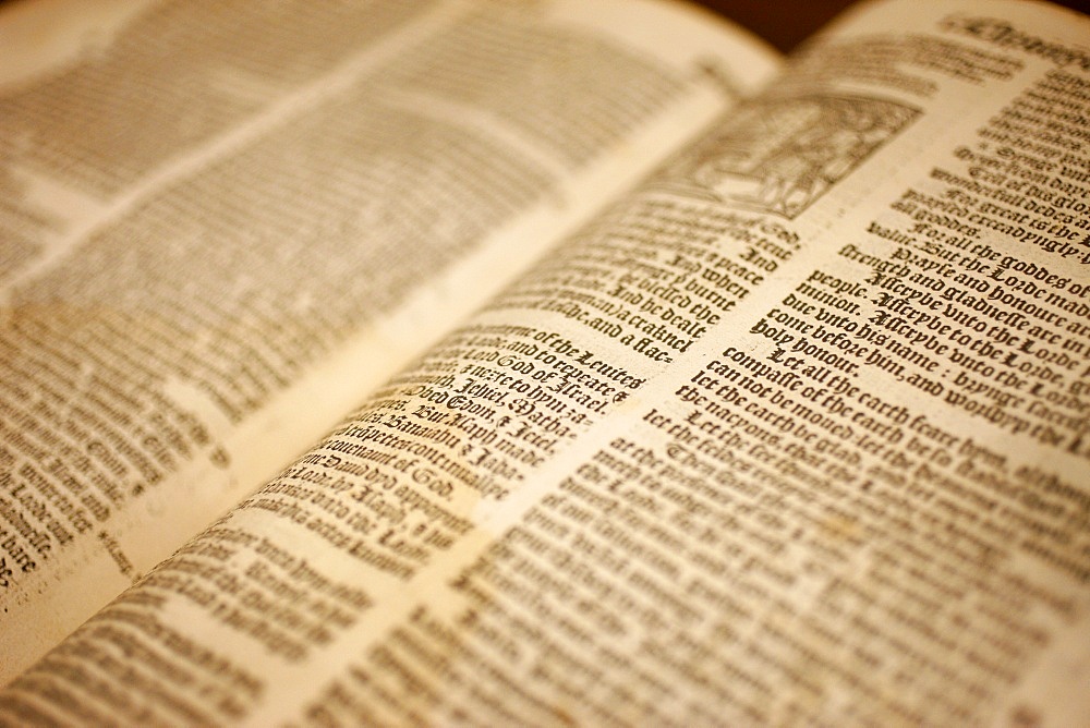 The Great Bible dating from 1539, St. Andrew's Cathedral, Sydney, New South Wales, Australia, Pacific